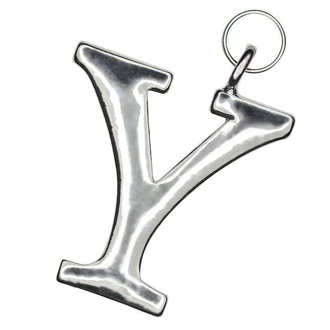 Silver Y initial Charm
