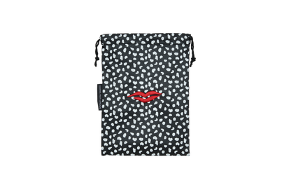 Drawstring makeup bag for busy women