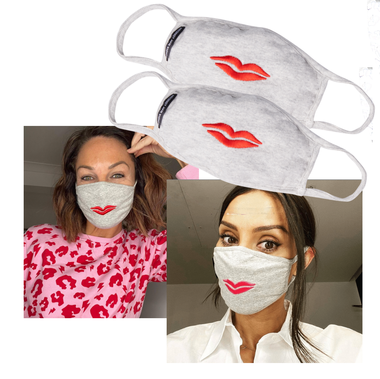 Red Lip Face Mask - Donna May London