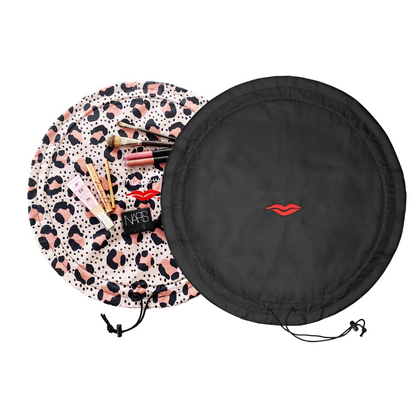 leopard print makeup bag